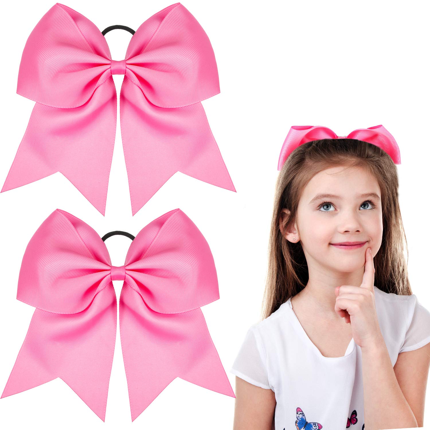 Summer Clothing Teens - Jumbo Cheerleading Bow 8 Inch Large