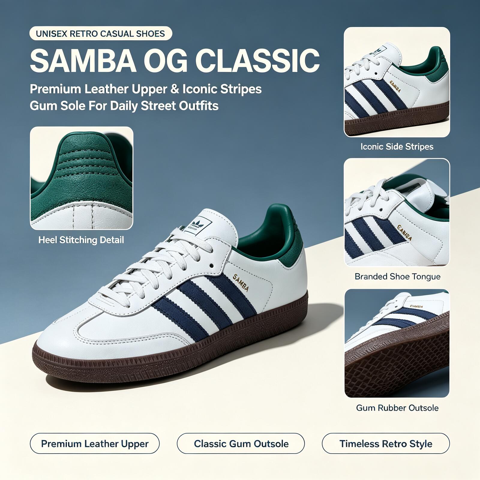 Official Adidas Genuine SAMBA  - огляд і ціна Adidas Shoes Samba