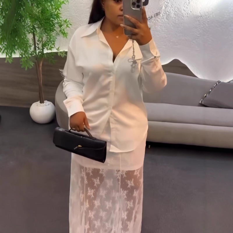 Women Two Piece Sets Skirt Set - огляд і ціна Summer Clothing Work