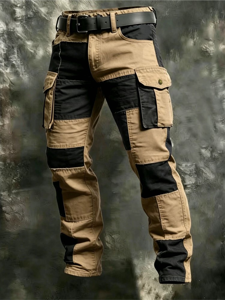 Cotton Men Cargo Pants Khaki C - огляд і ціна Summer Clothing Work