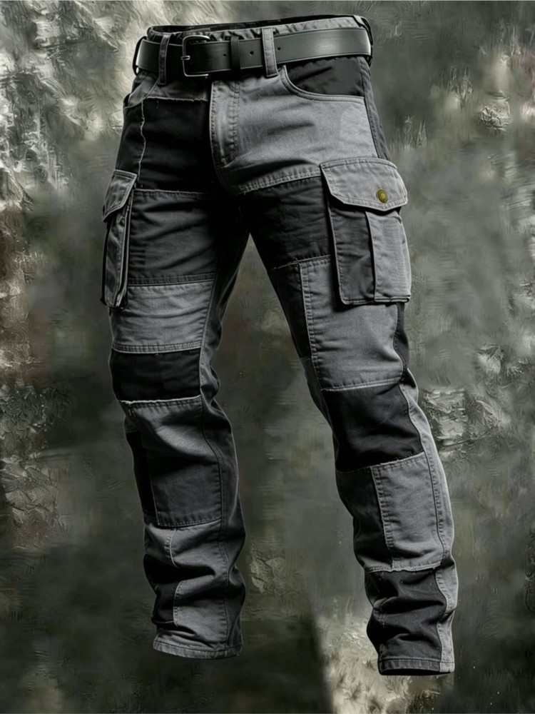 Cotton Men Cargo Pants Khaki C - огляд і ціна Summer Clothing Work