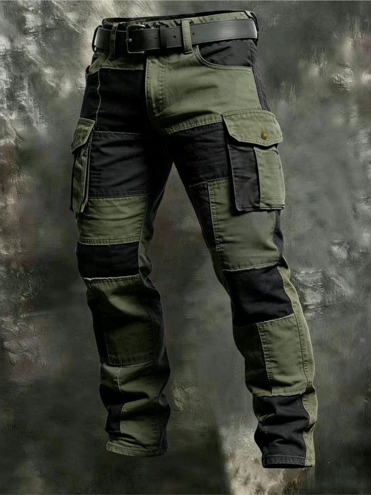 Cotton Men Cargo Pants Khaki C - огляд і ціна Summer Clothing Work