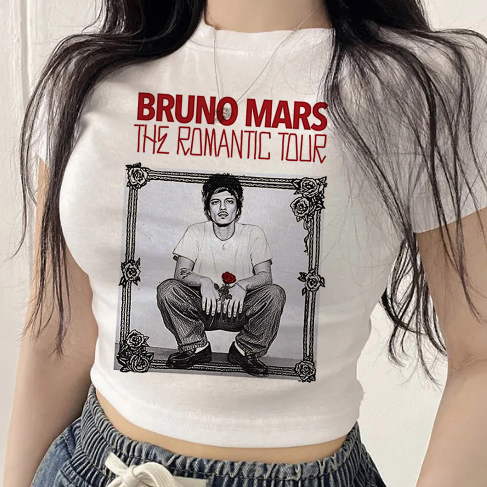 Bruno Mars crop top teen anime - огляд і ціна Summer Clothing Teens