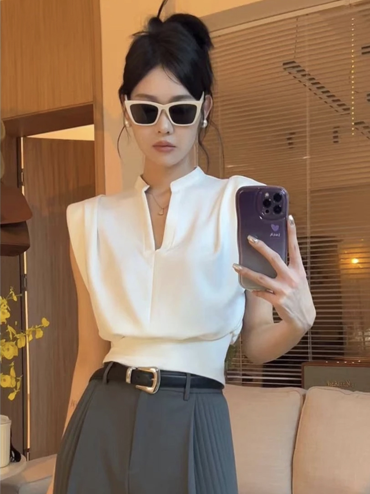 Retro Stand Collar Short Sleev - огляд і ціна Summer Clothing Brands