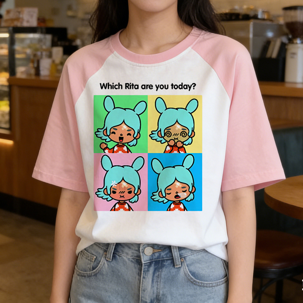 Toca Boca shirt teen gyaru 200 - огляд і ціна Summer Clothing Teens