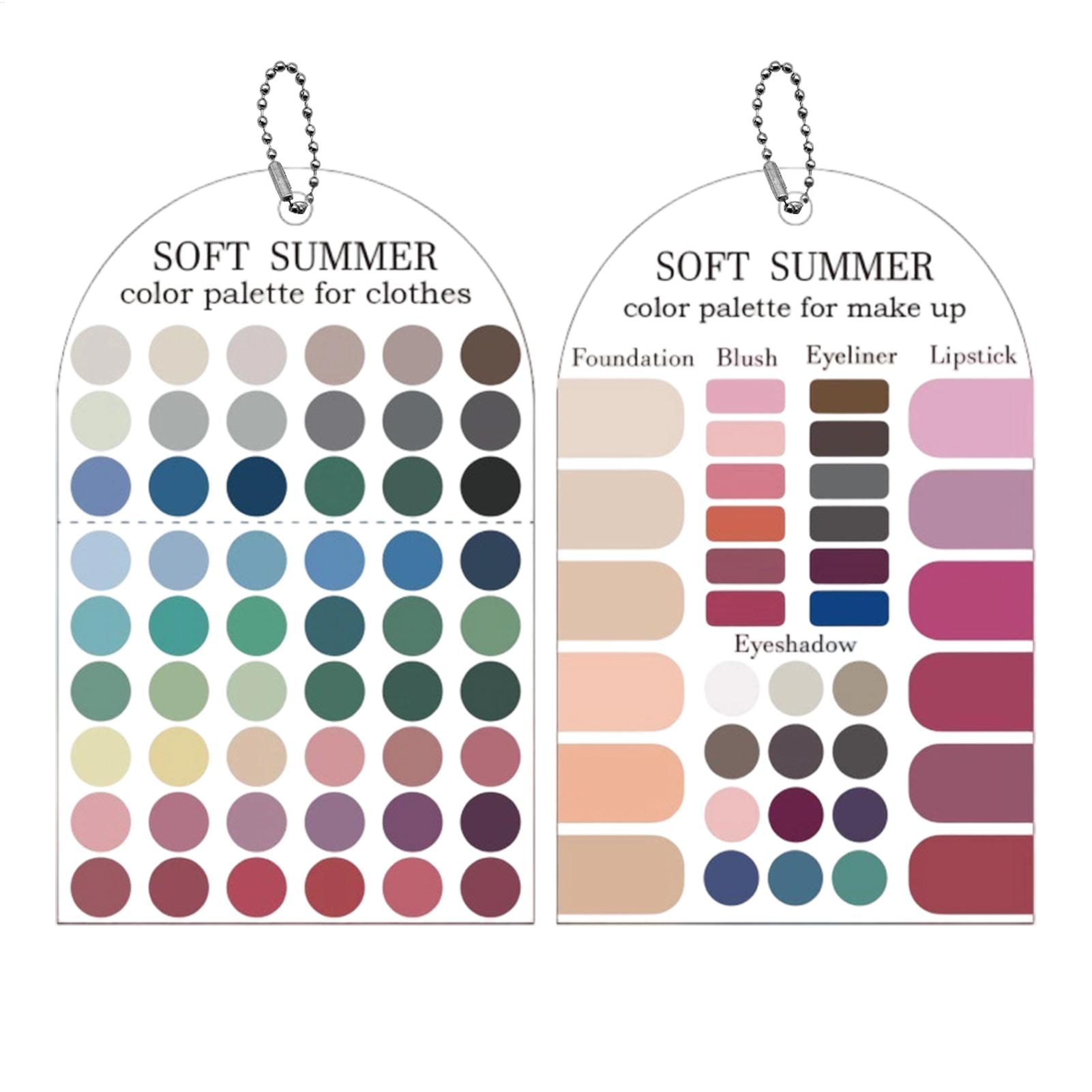 2 Pieces Acrylic Seasonal Pale - огляд і ціна Summer Clothing Color Palette