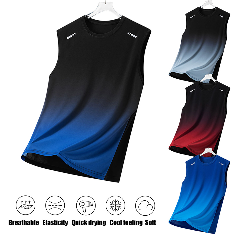 Men Gradient Sports Vest Light - огляд і ціна Summer Clothing For Teens