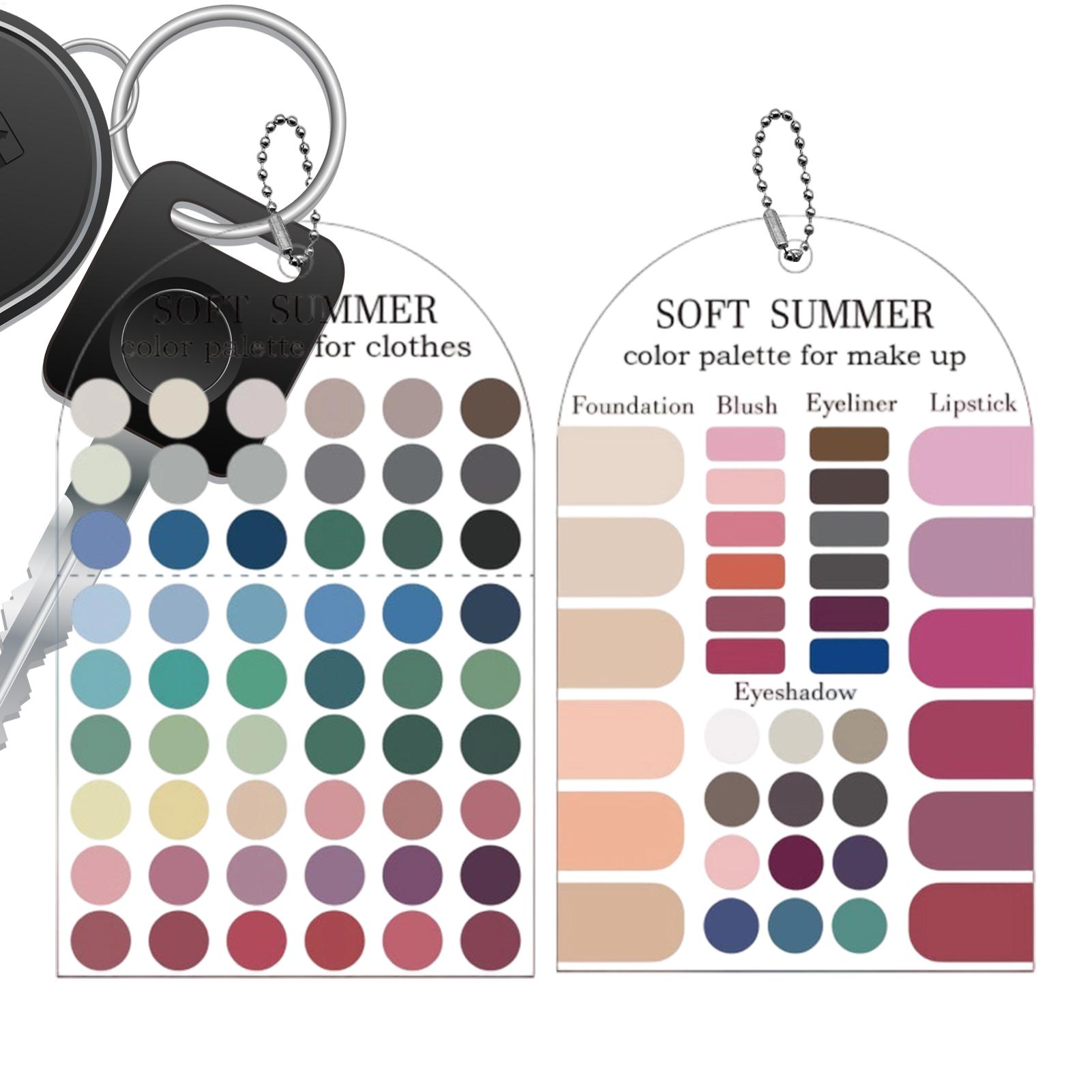 2 Pieces Acrylic Seasonal Pale - огляд і ціна Summer Clothing Color Palette
