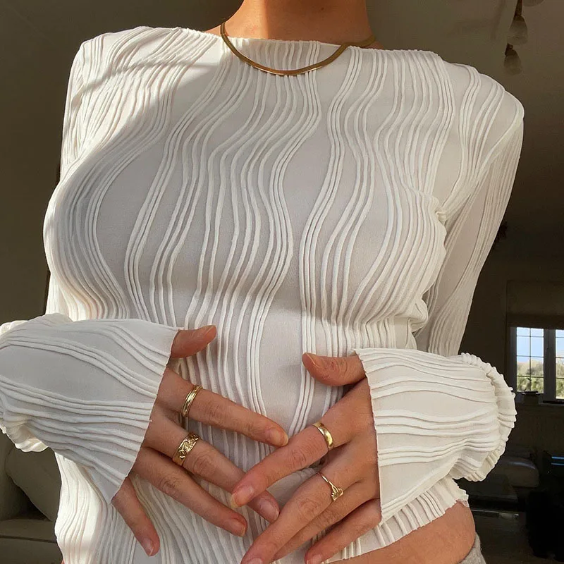 Woman Fashion Casual Ruched Lo - огляд і ціна Crop Blouse Linen