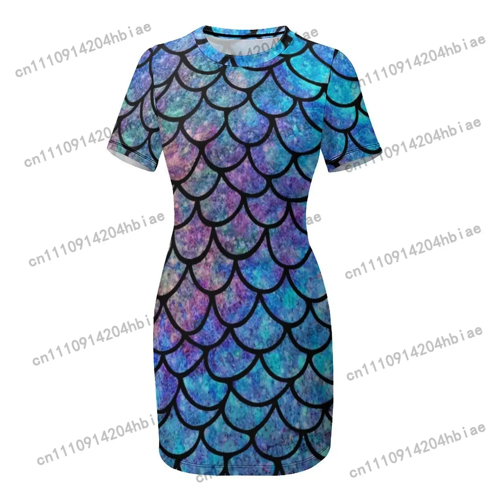 Colorful Mermaid scales Short  - огляд і ціна Summer Clothing Juniors