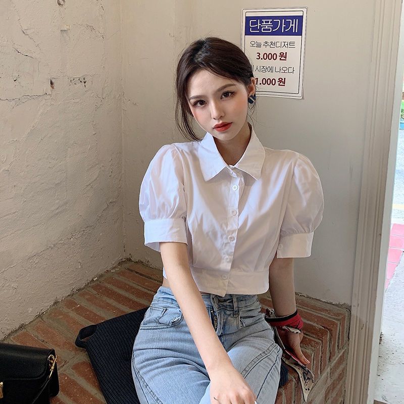 Korean Summer Puff sleeve Whit - огляд і ціна Summer Clothing For Teens