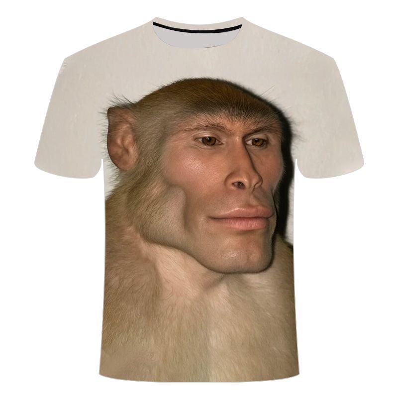 Funny Meme Monkey 3D Printed T - огляд і ціна Summer Clothing Teens