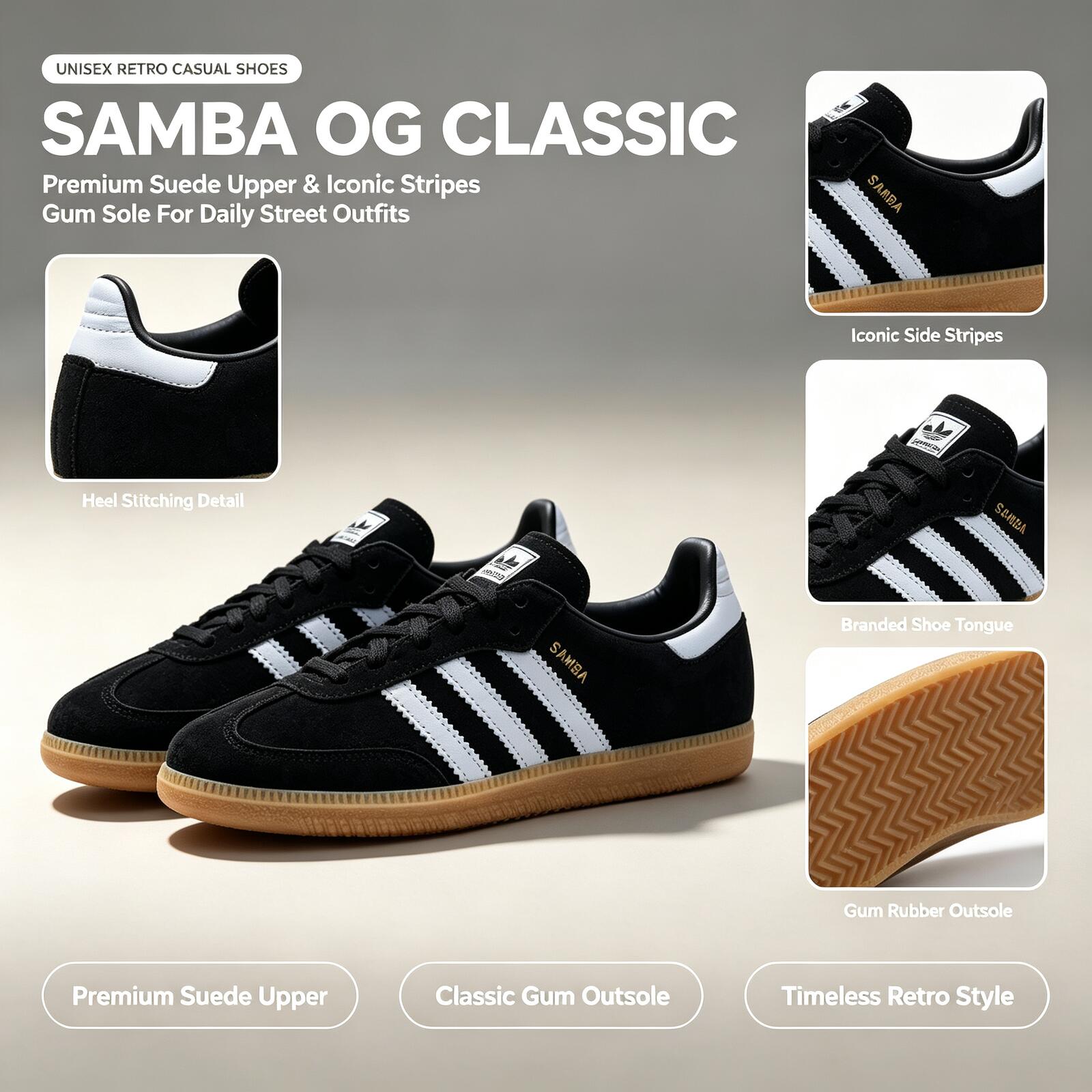 Official Adidas Genuine SAMBA  - огляд і ціна Adidas Shoes Samba