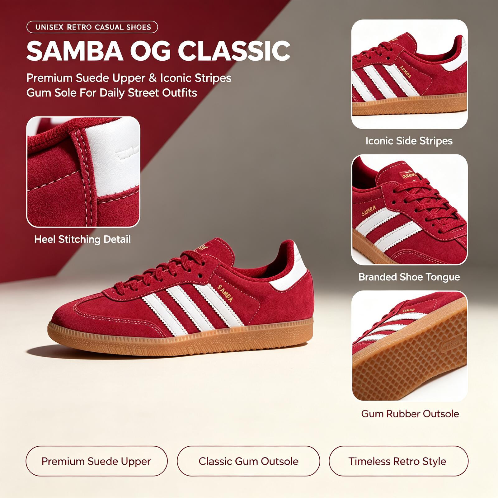 Official Adidas Genuine SAMBA  - огляд і ціна Adidas Shoes Samba