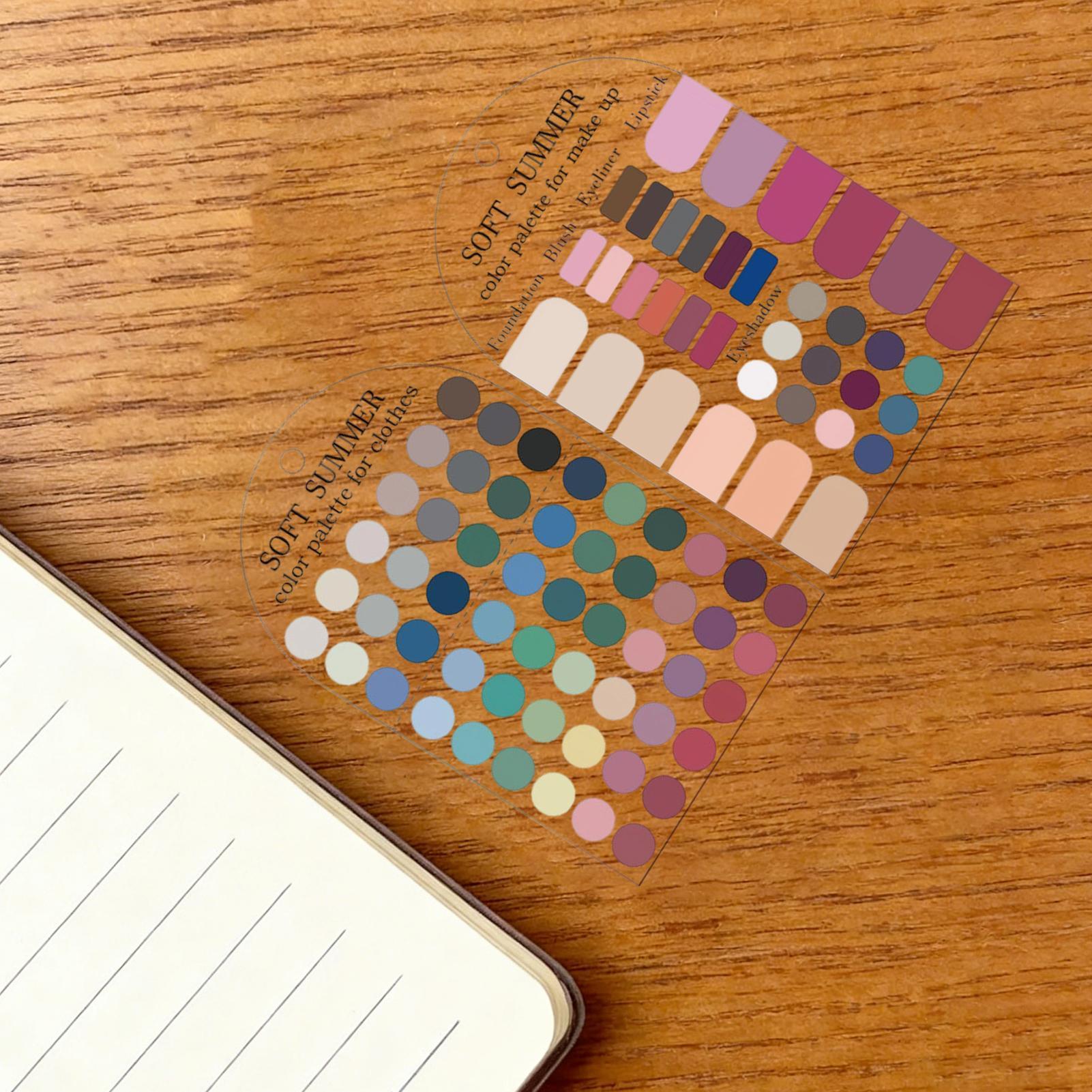 2 Pieces Acrylic Seasonal Pale - огляд і ціна Summer Clothing Color Palette