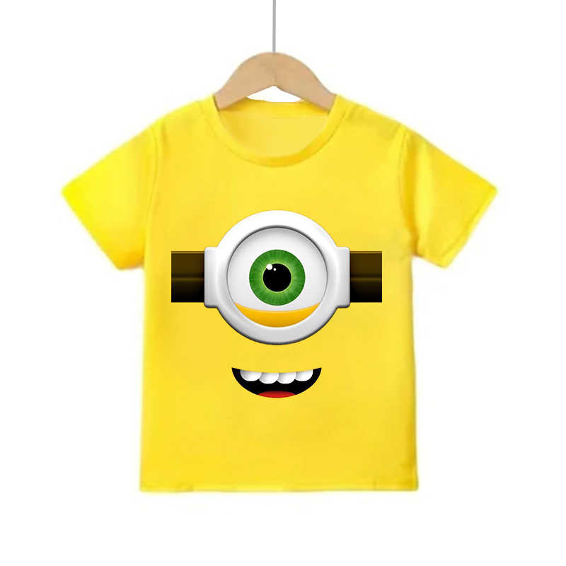 Cartoon Minion Short Sleeve T  - огляд і ціна Summer Clothing Teens