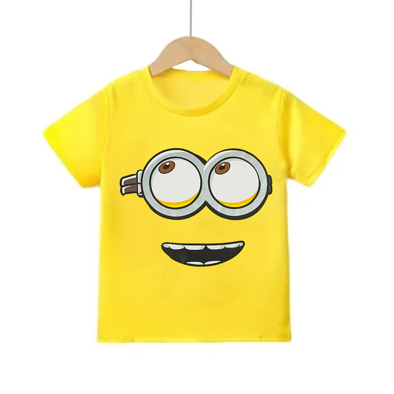 Cartoon Minion Short Sleeve T  - огляд і ціна Summer Clothing Teens
