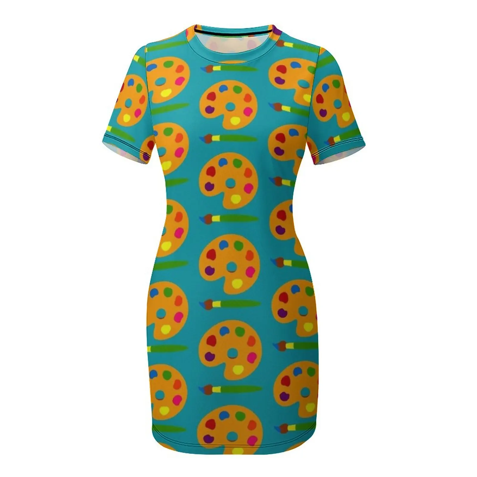 Colorful Paint Palette Short-S - огляд і ціна Summer Clothing Color Palette
